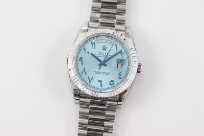 ROLEX Day-date 2836 Automatic Movement 40mm Light Blue Wrist Watch